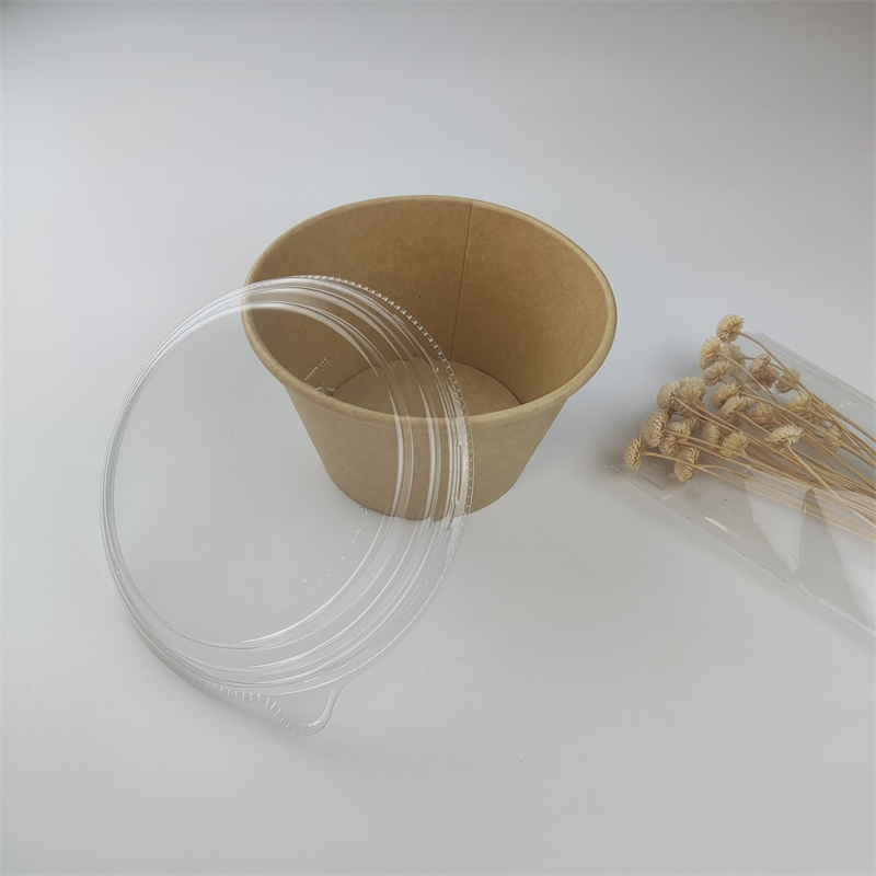 Conical kraft paper bowl