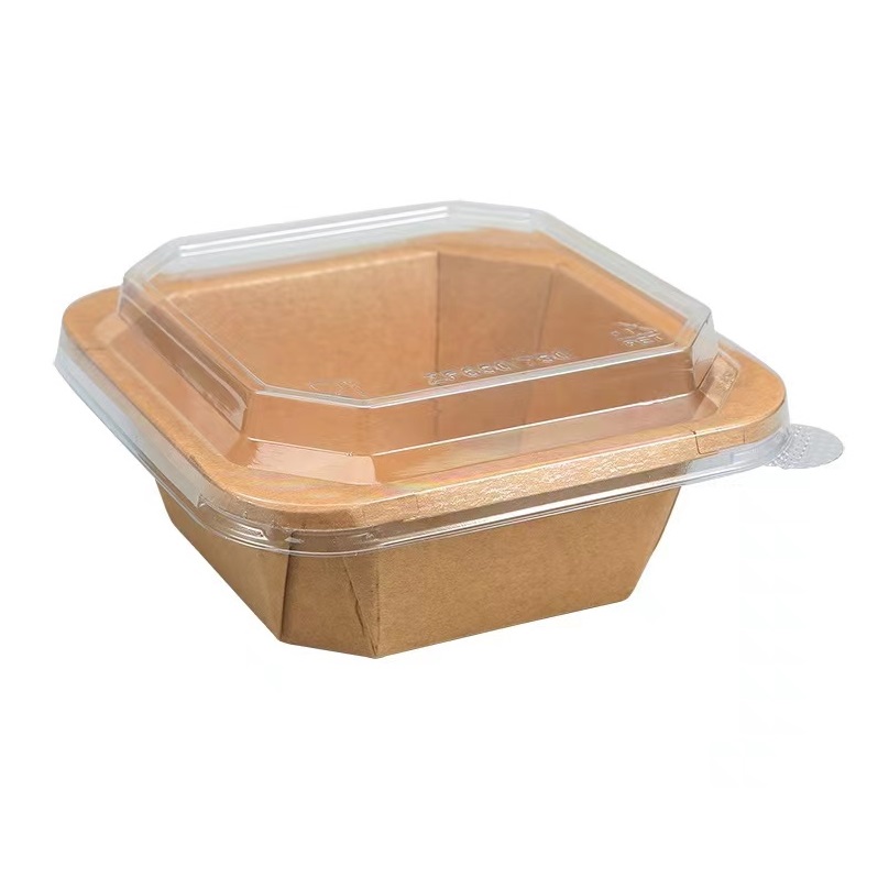 square paper bowl for food packaging